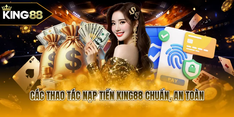 Các thao tác nạp tiền KING88 chuẩn, an toàn