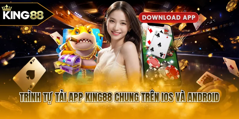 Trình tự tải app KING88 chung trên iOS và Android